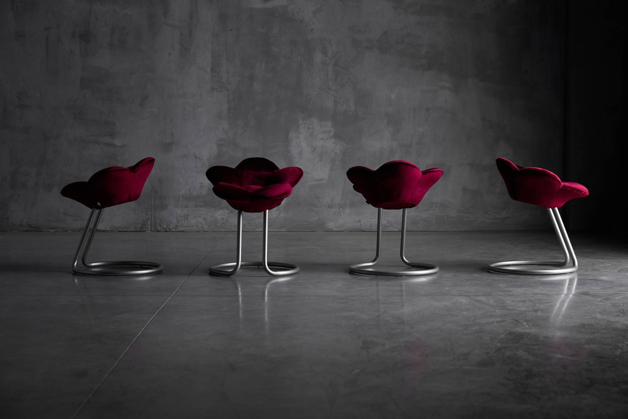 Tabourets Fleur Soshun par Masanori Umeda pour Edra, Italie, 1990s