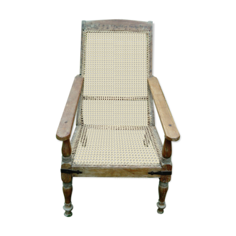 Fauteuil colonial en teck