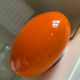 UFO lamp vintage with orange glass globe