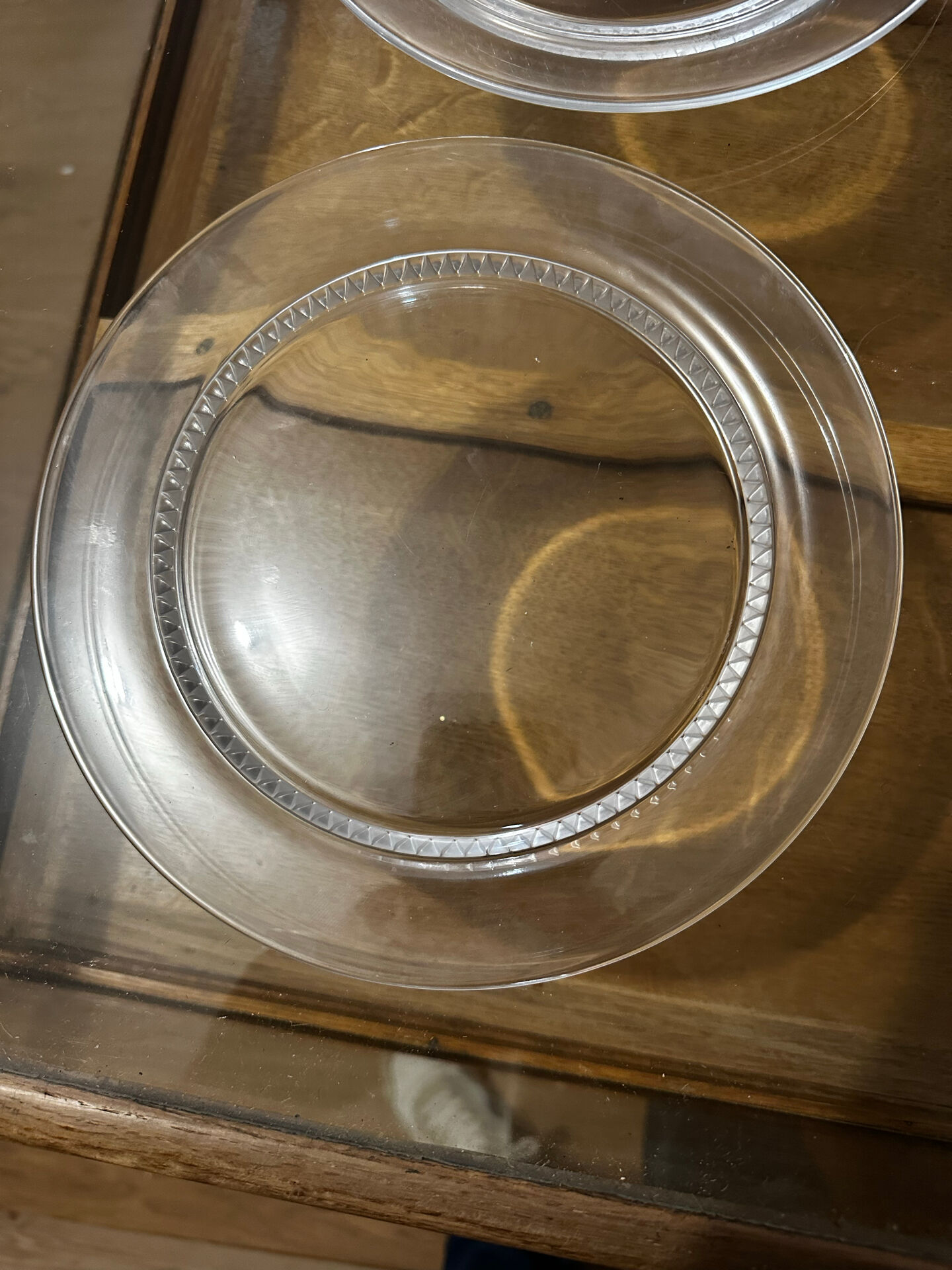 6 assiettes Lalique France modèle Bourgueil