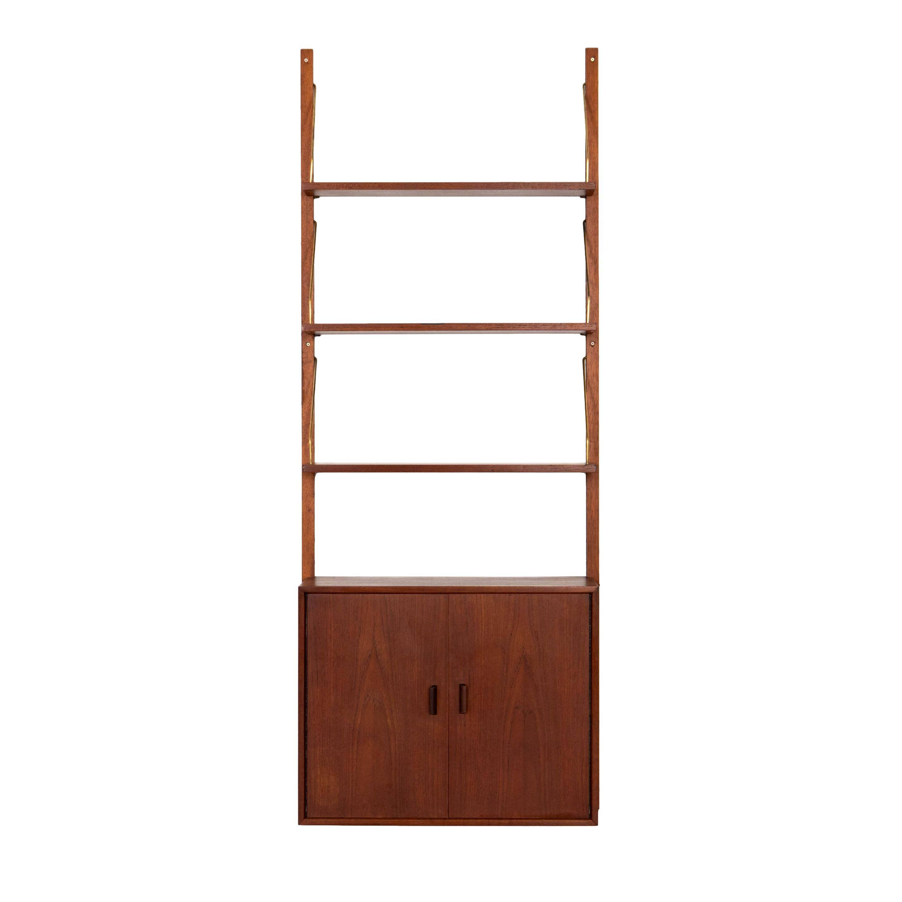 Teak modular shelving unit, Danish design, 1960s, made in Denmark