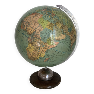 Globe vintage 1961 terrestre Dietrich Reimer Berlin mappemonde - 45 cm