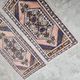 Set of 2 vintage handmade Turkish rugs 54x105 cm