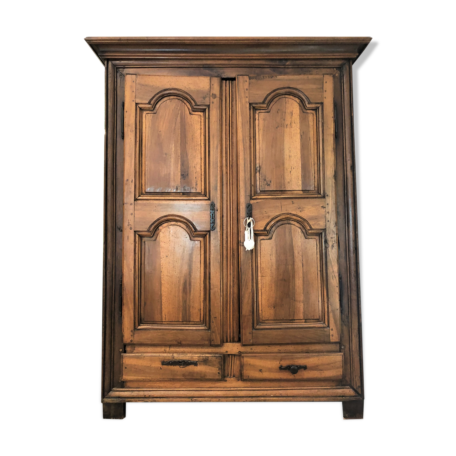 Wardrobe 2 doors solid walnut