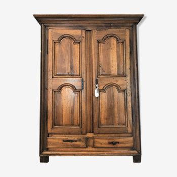 Armoire 2 portes noyer massif