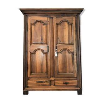 Armoire 2 portes noyer massif