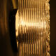 Vintage glass ceiling or wall lamp, Italy, 70s