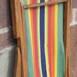 Vintage deckchair, lounge chair or chaise longue