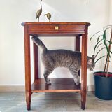 Side table vintage art deco style pedestal table