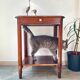 Side table vintage art deco style pedestal table
