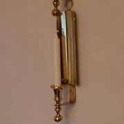 Pair of mid-century Swedish brass sconces
