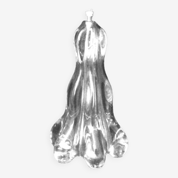 Beau pied de lampe de chevet cristal massif TBE, RARE