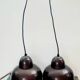 Lot de 2 suspensions métal couleur cuivre