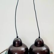 Lot de 2 suspensions métal couleur cuivre