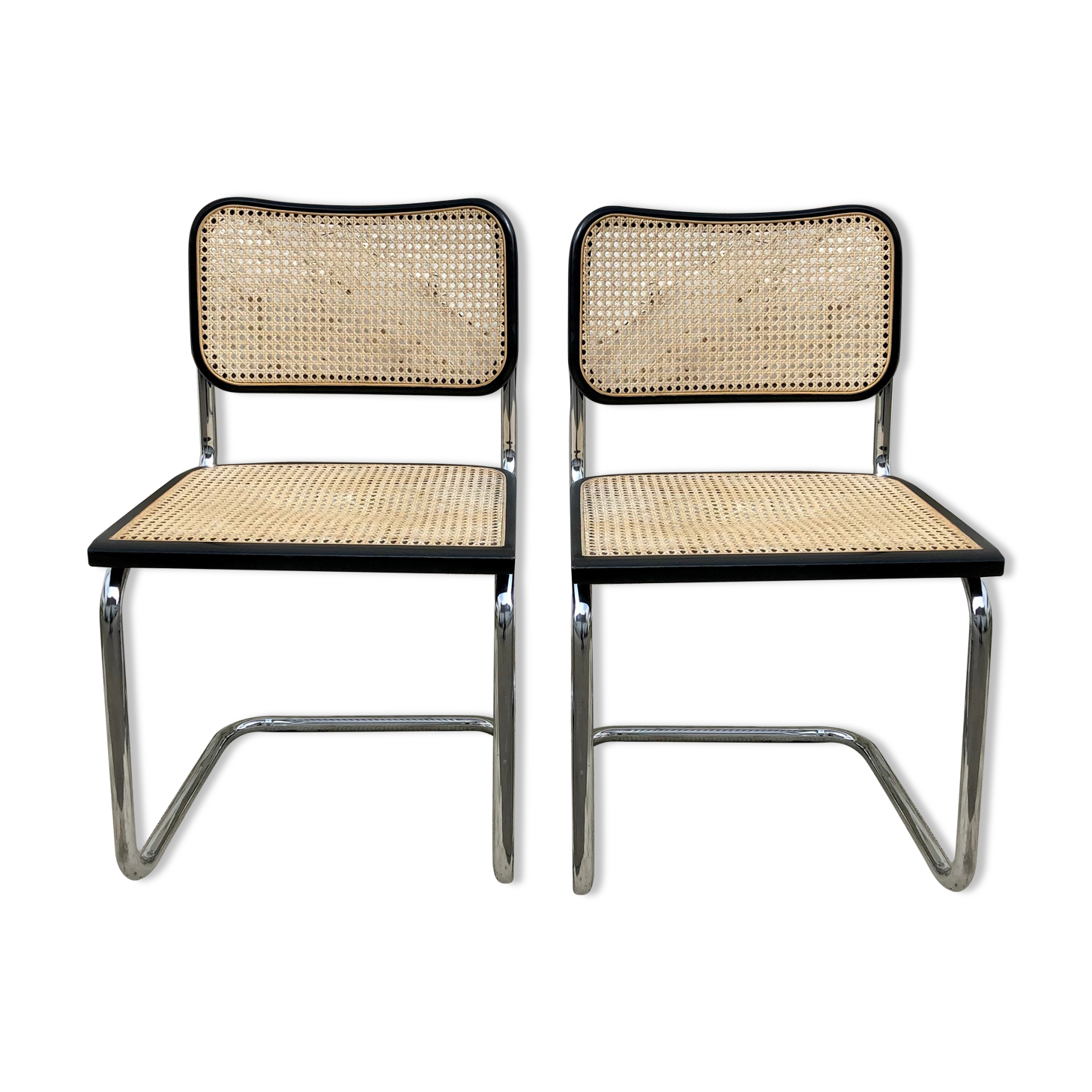 Pair of Chairs Cesca B32 Marcel Breuer