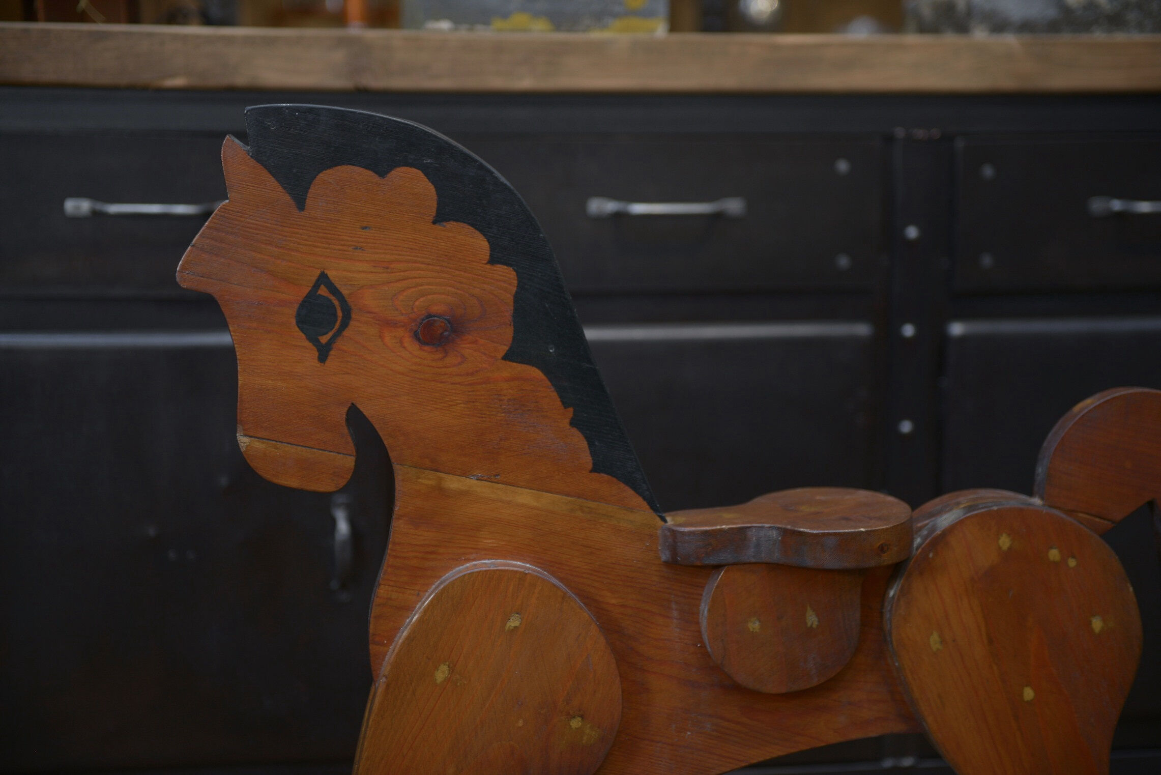 Former child rocking horse circa 1950