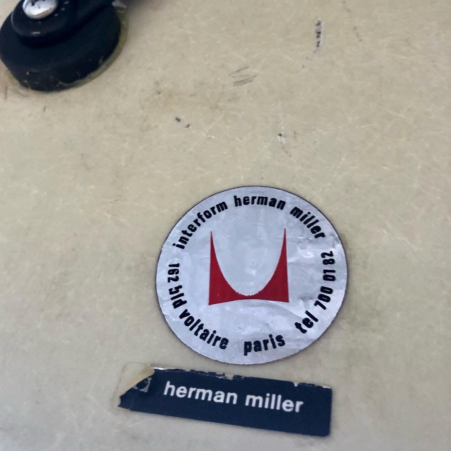 Charles Eames two-seater bench by Herman Miller