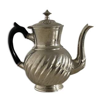 Nickel-plated metal teapot by Eduard Rau Muenchen