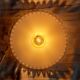 Opaline white glass hanging lamp