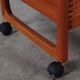 Vintage teak side table, serving trolley, Danish design MCM