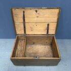 Antique painted Swedish wooden chest
