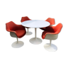 Table et fauteuils tulipe par Eero Saarinen par Knoll International
