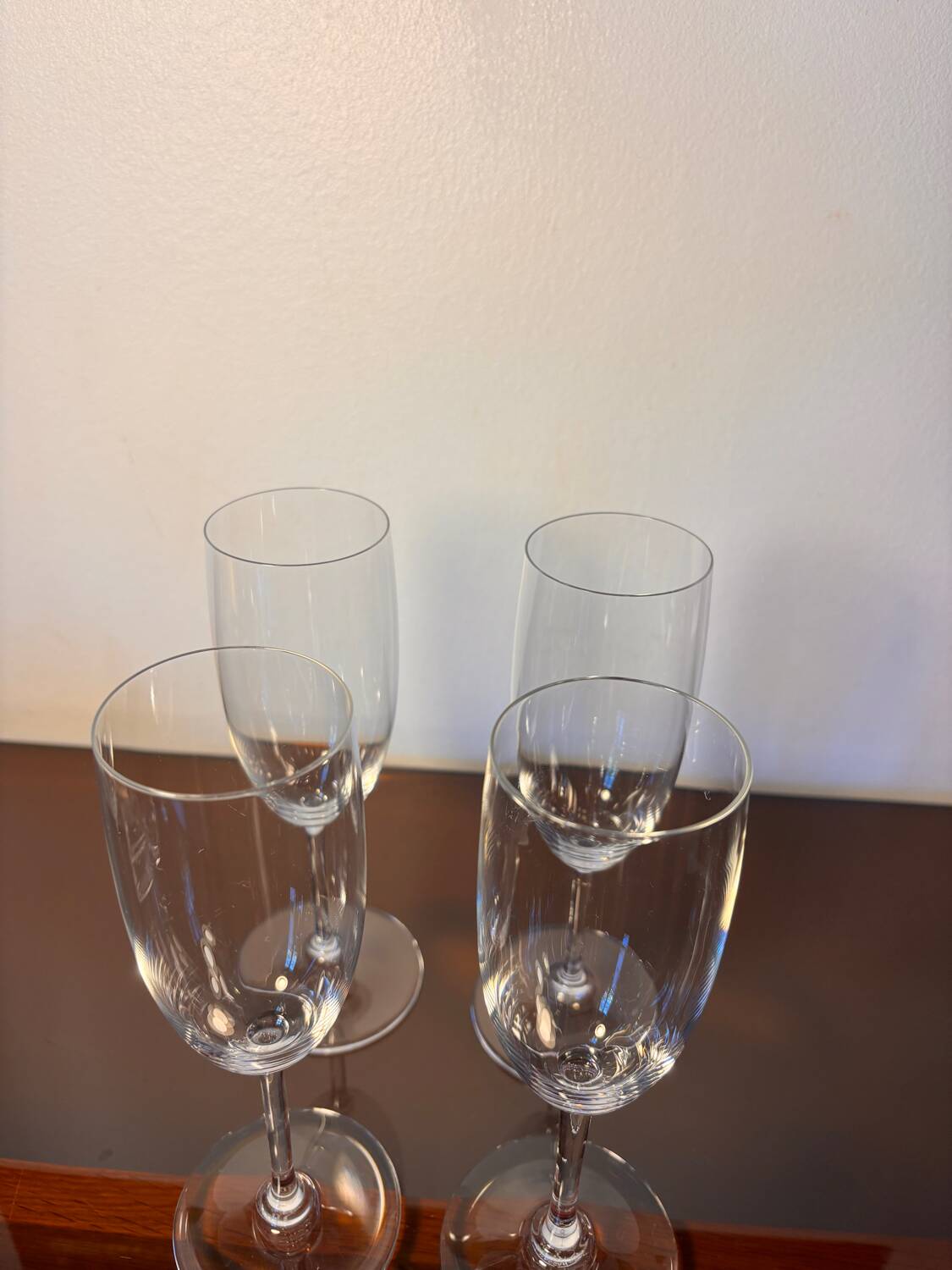 4 Baccarat Perfection champagne flutes