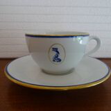 2 tasses à chocolat porcelaine Bernardaud Limoges modèle dauphin - B & Cie