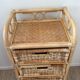 Rattan and wicker rag duo from the 70s