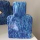 Odyv 1940 Art Deco Blue Fireplace Trim