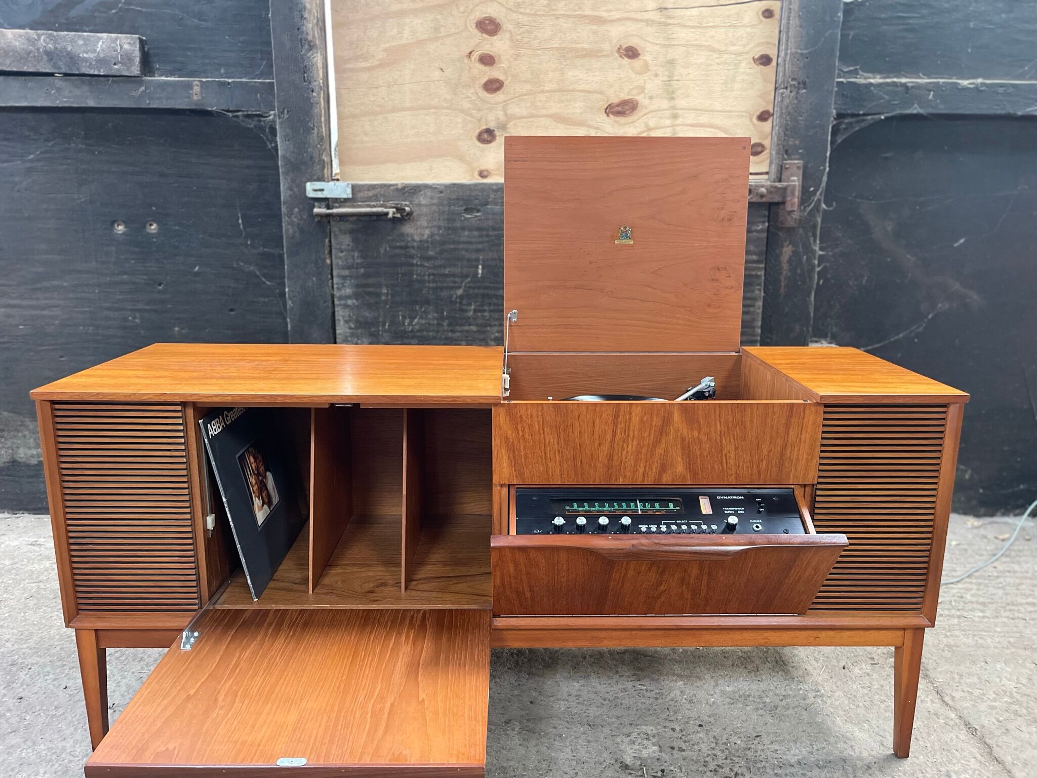 Teak enfilade - turntable, Dynatron - 60s - 60s - Record player - vintage