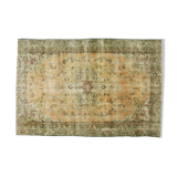 Anatolian handmade vintage rug 271 cm x 185 cm