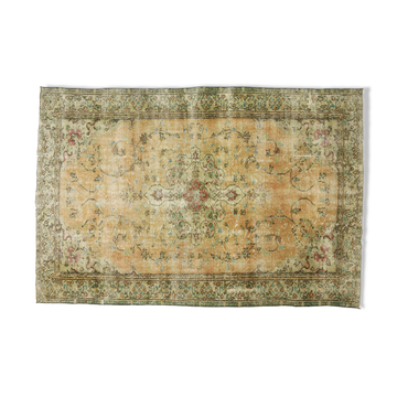 Anatolian handmade vintage rug 271 cm x 185 cm