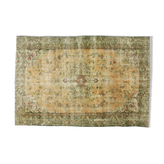 Anatolian handmade vintage rug 271 cm x 185 cm