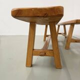 Pair of 2m elm benches