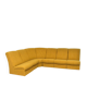 Yellow bouclé corner modular sofa, 1970s, set of 6