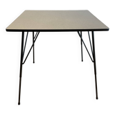 Gray height-adjusted coffee / dining room table, by Rudolf Wolf for Elsrijk