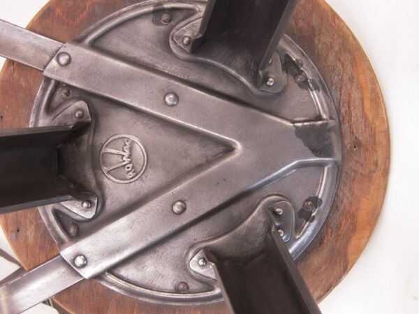 Rowac vintage industrial stool chair from the 1920s
