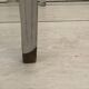 Petite table en bois à patine or et blanc cassé, XIX ème