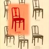 Lot de 4 chaises Art-déco par Thonet, N°A78, vers 1930