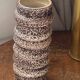 Fat lava ceramic vase