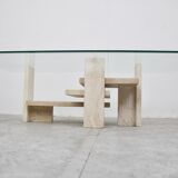 Vintage coffee table by Willy Ballez, 1970s