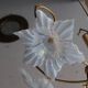 Lustre à fleur vintage blanc italien