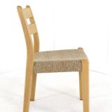 Lot de 6 chaises en chêne EMC Mobler 'Lem' - design danois - chêne