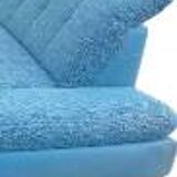 Corner sofa, vintage sofa, light blue sofa