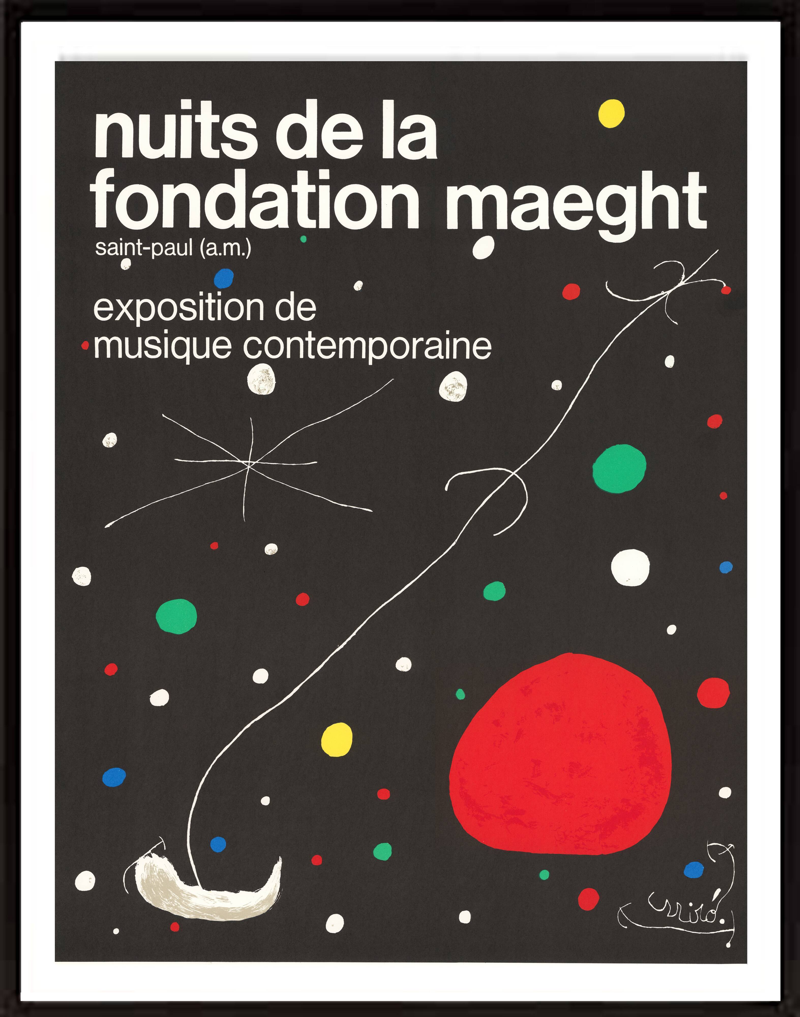 Poster the nights of the Maeght foundation