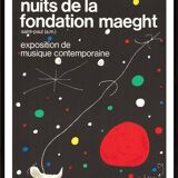Poster the nights of the Maeght foundation