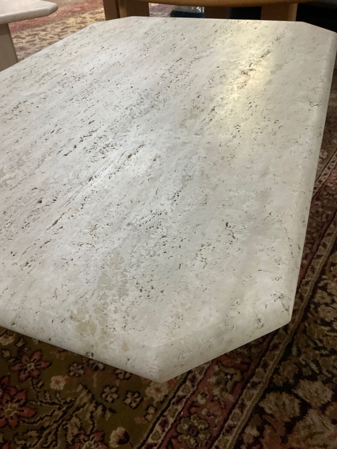 Travertine coffee table from the 70s