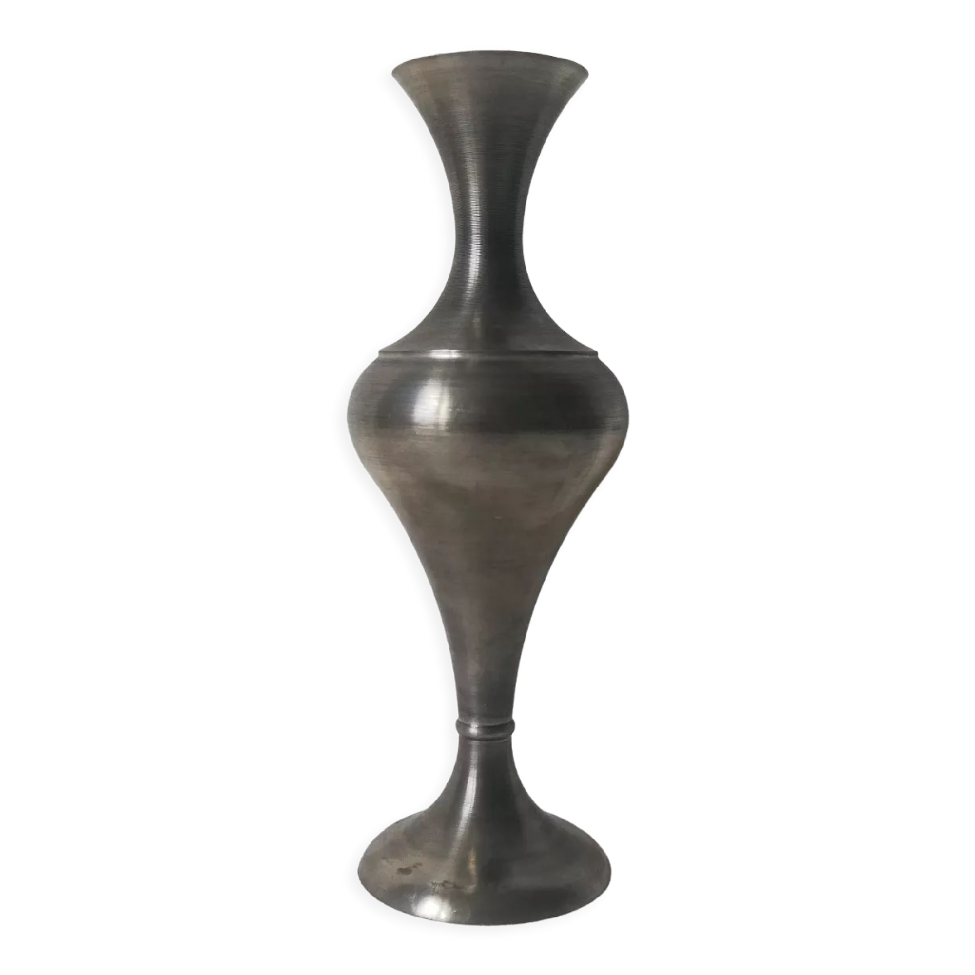 Single-stem vase in pewter