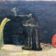 Painting 1954 "Still life" signed L.Bonamy